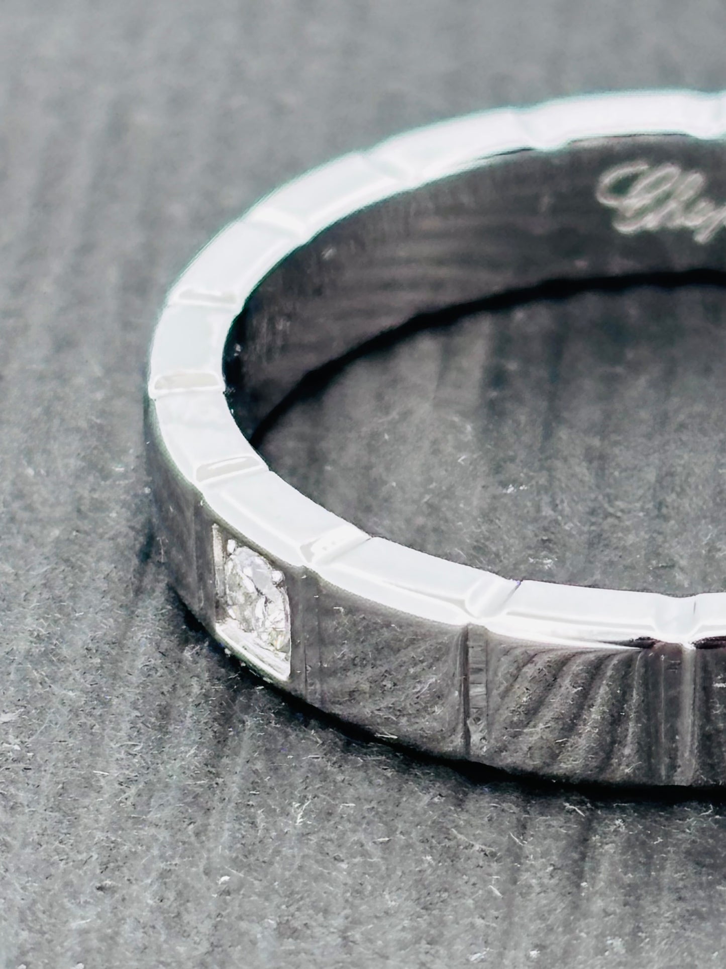 Chopard Ice Cube Bague Or Blanc 18K Diamant | Taille 62