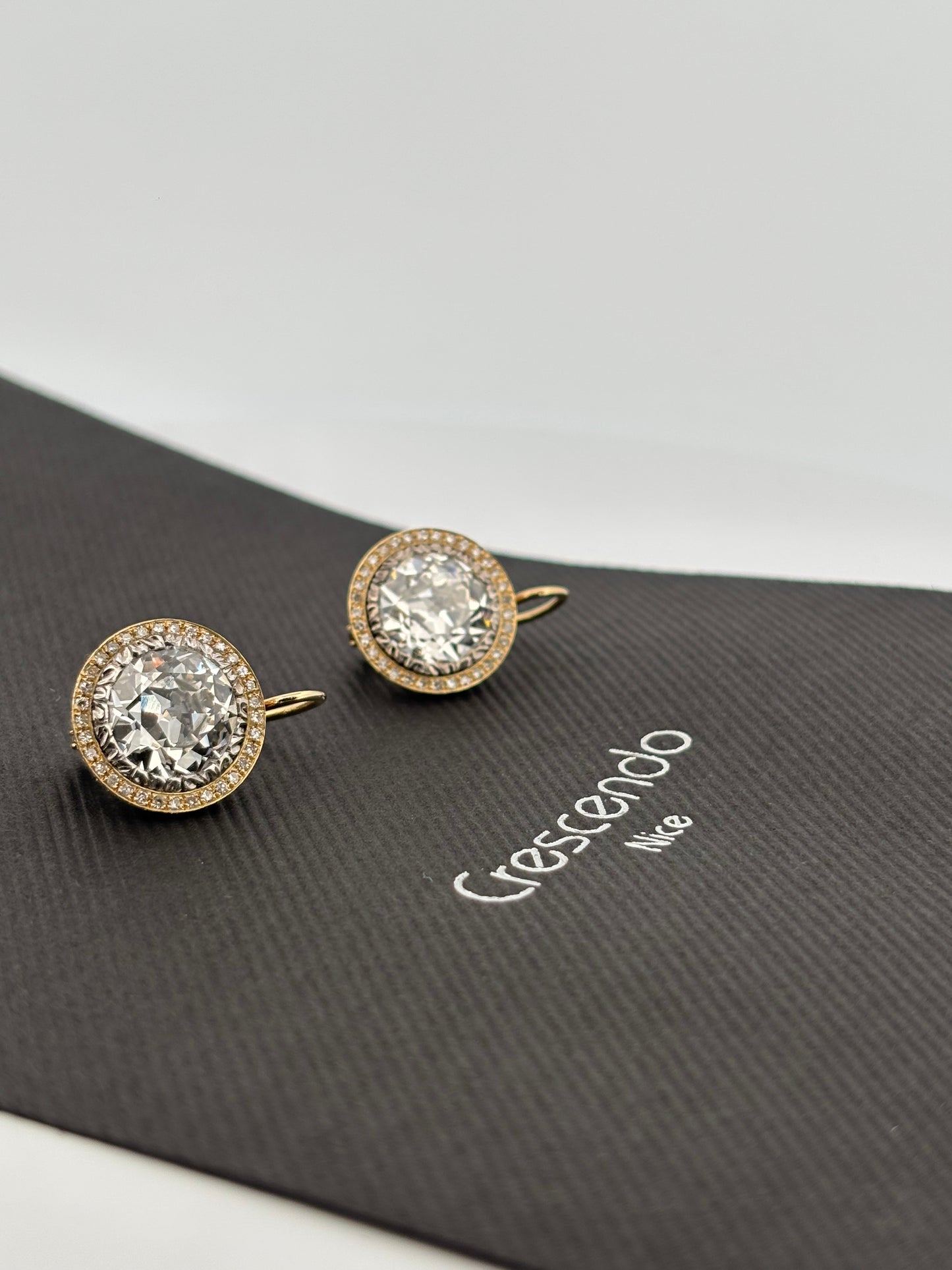 BUCCELLATI | Boucles d’oreilles | Or rose 18k & Diamants VVS2 | 10,00 ct