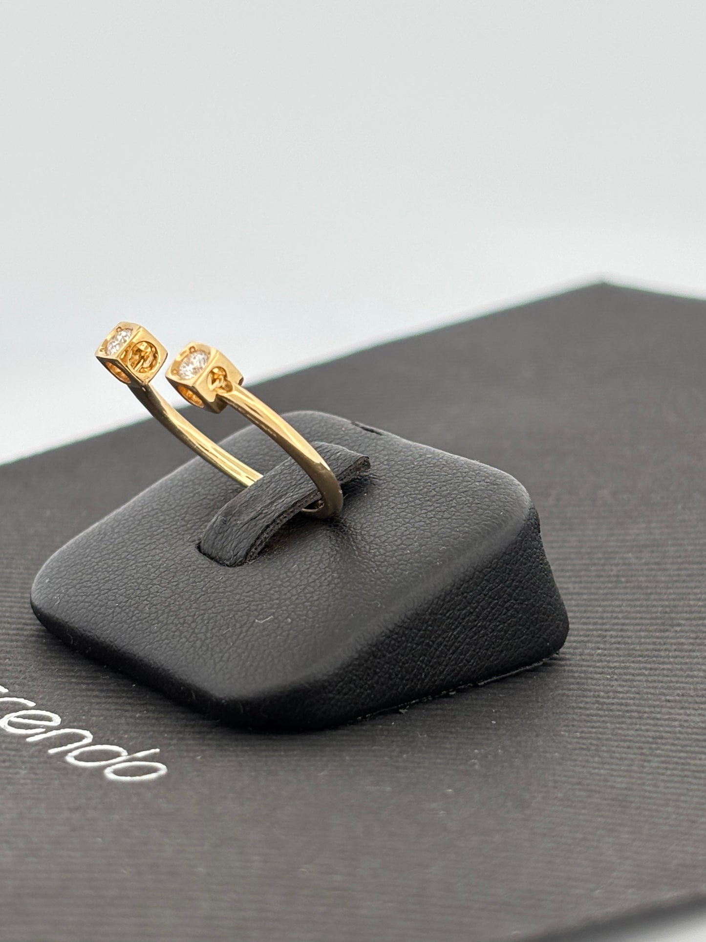 DINH VAN | Bague “Seventies” | Or jaune 18K & Diamants | 2,2 g