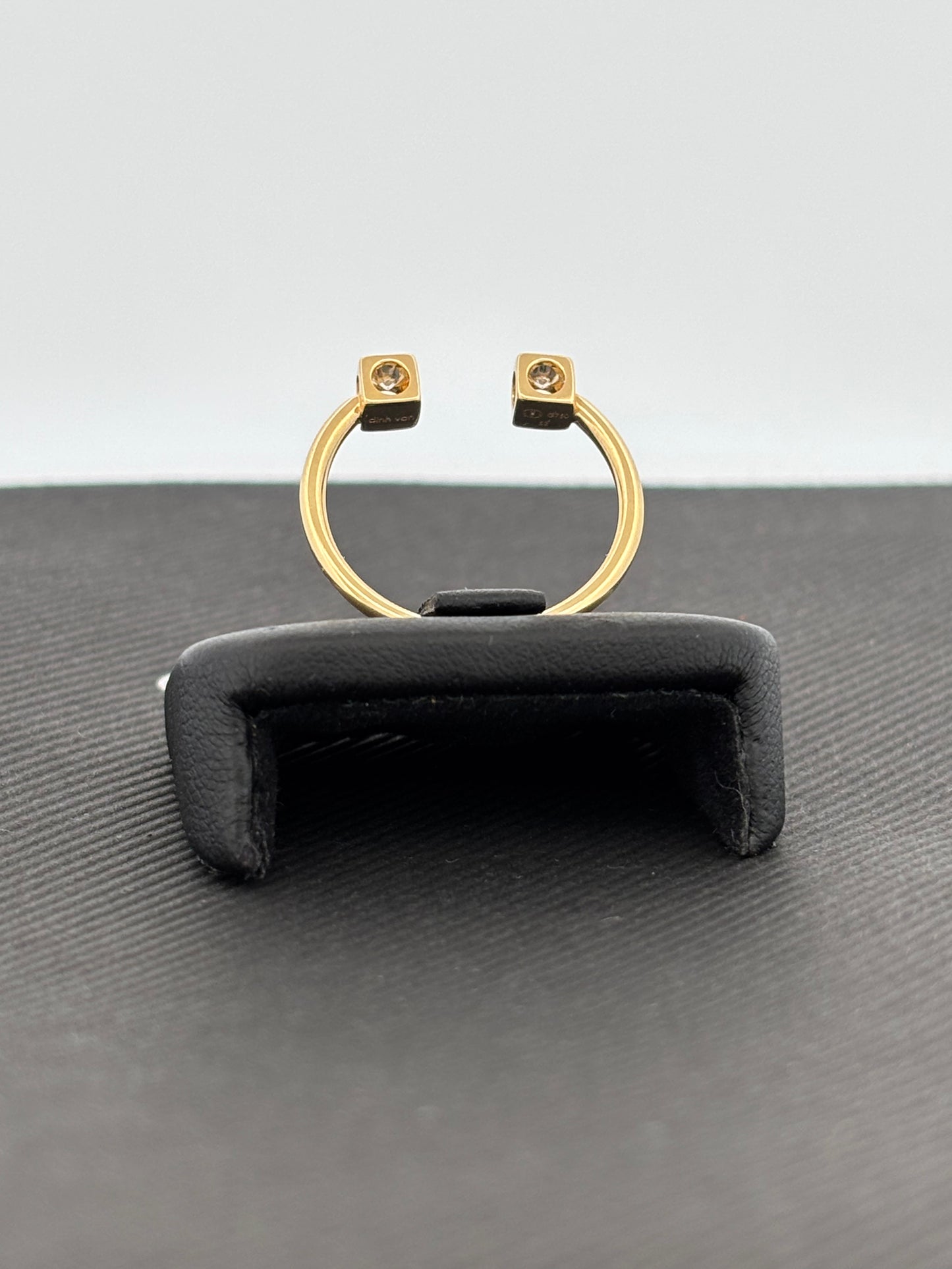 DINH VAN | Bague “Seventies” | Or jaune 18K & Diamants | 2,2 g