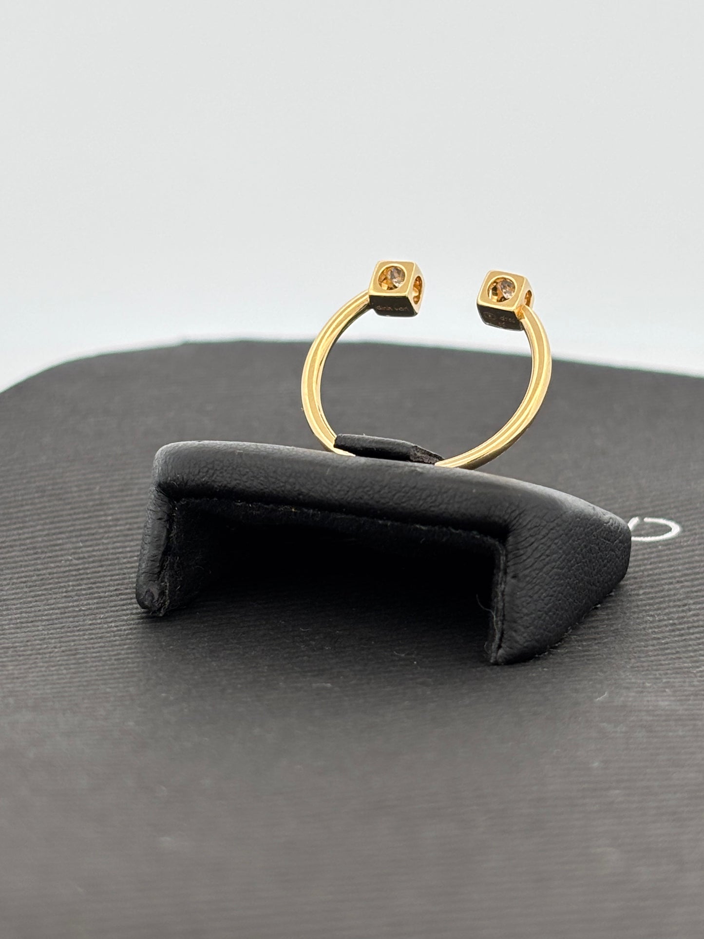 DINH VAN | Bague “Seventies” | Or jaune 18K & Diamants | 2,2 g