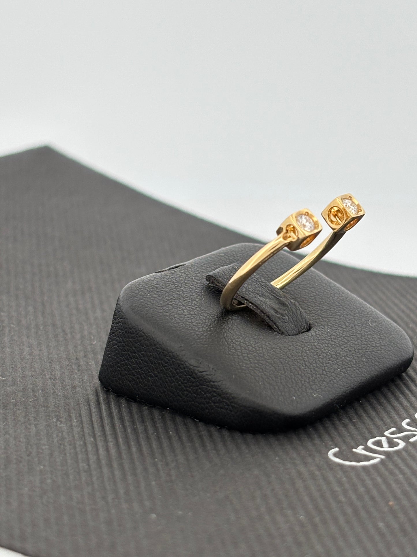 DINH VAN | Bague “Seventies” | Or jaune 18K & Diamants | 2,2 g