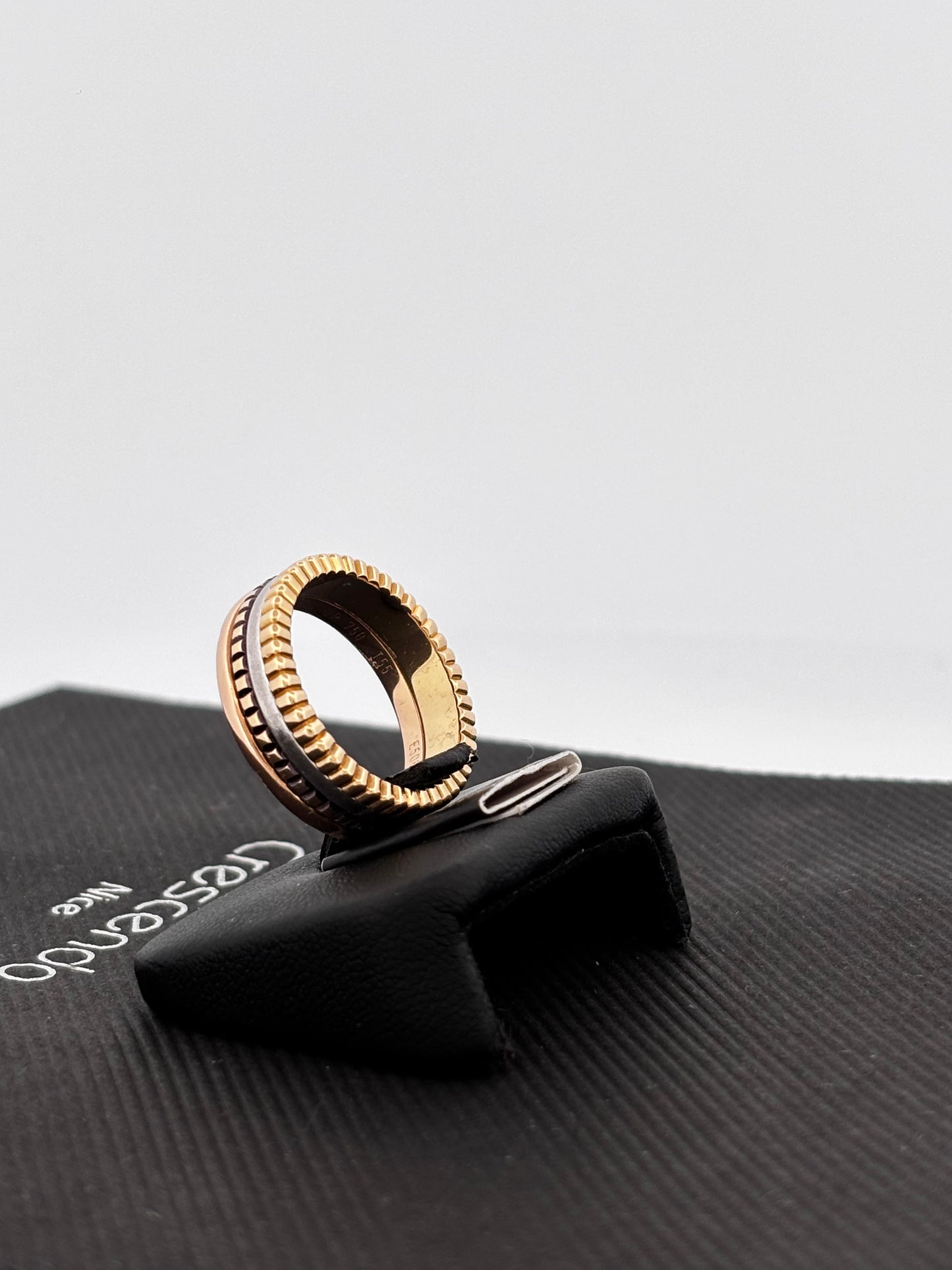 BOUCHERON | Quatre Classique Small | Or jaune, blanc & rose 18k | Taille 55 | 8,3 g