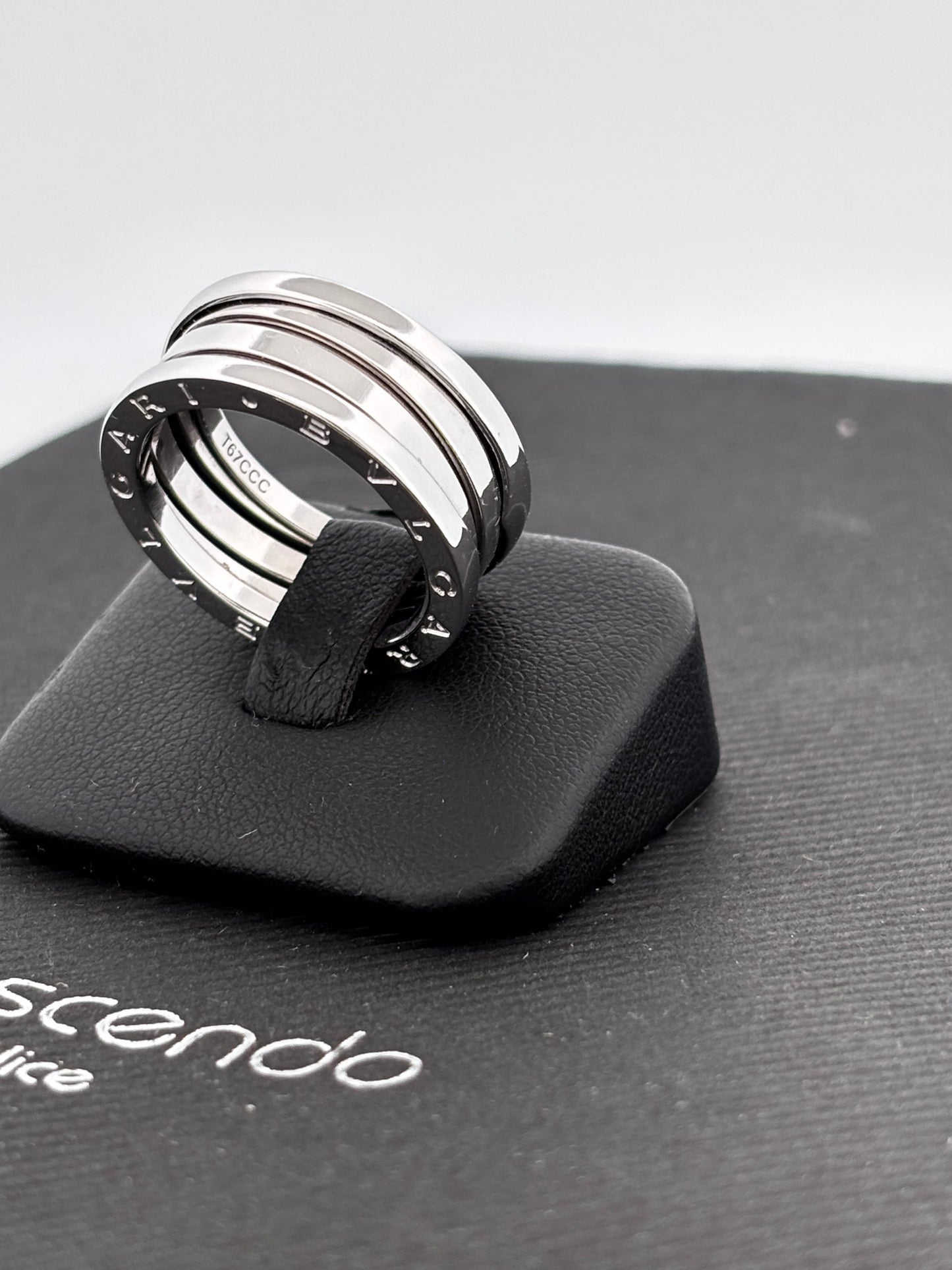 BVLGARI | Bague B.Zero1 | Or blanc 18k | Taille 56 | 10,4 g