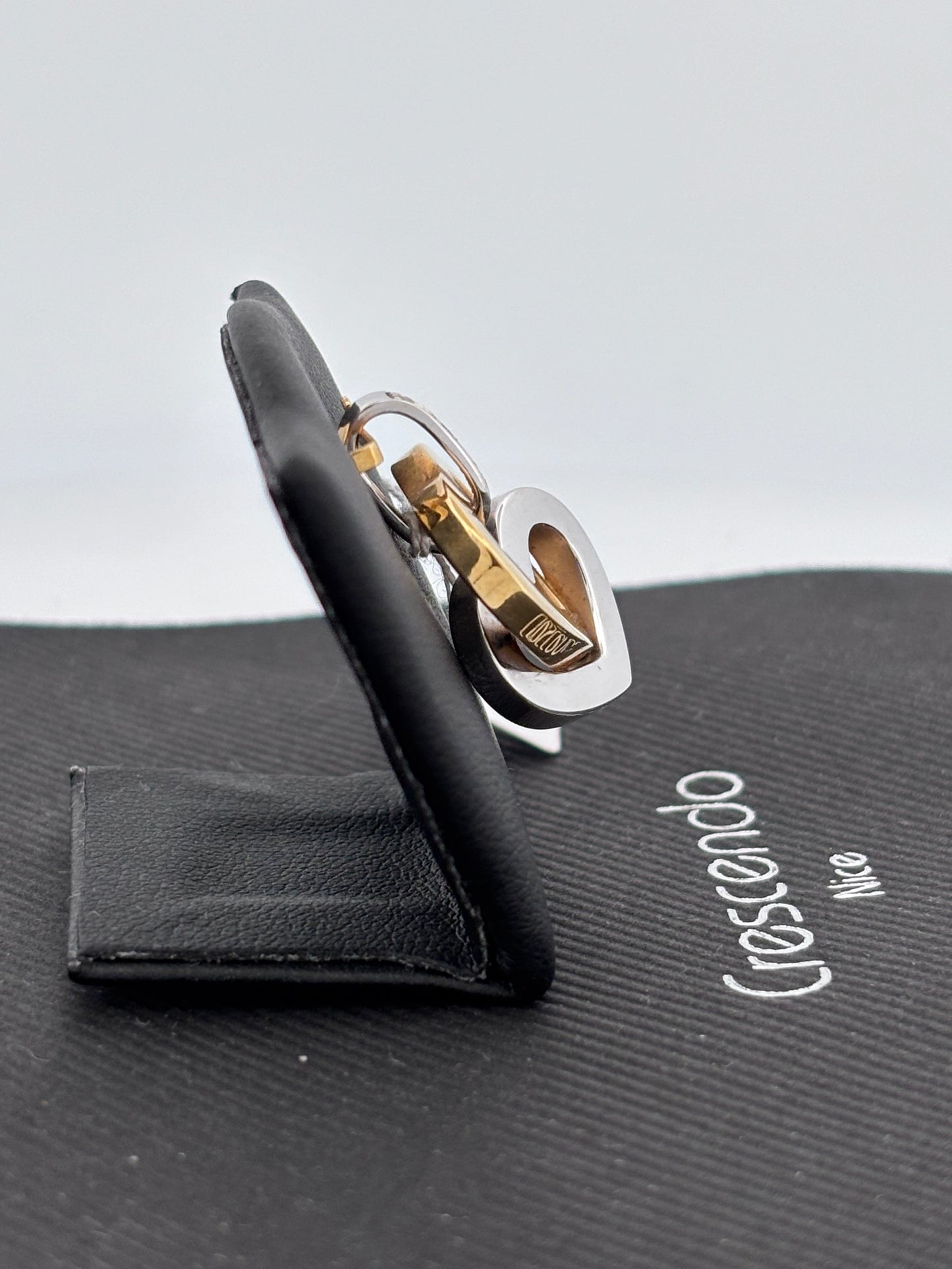 Double coeur jaune blanc