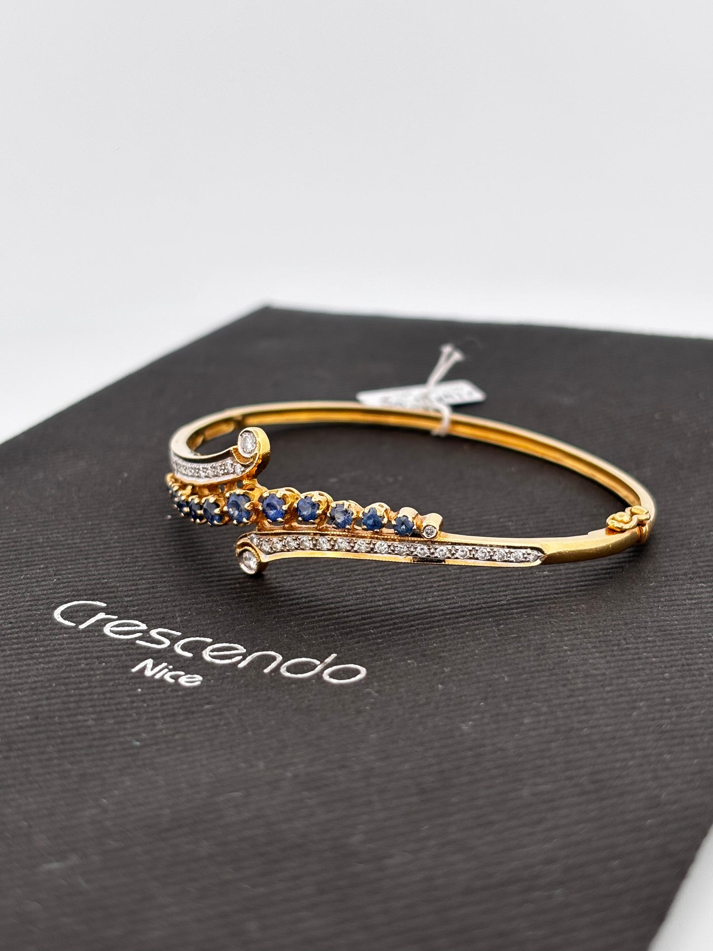 Bracelet saphir diam gold