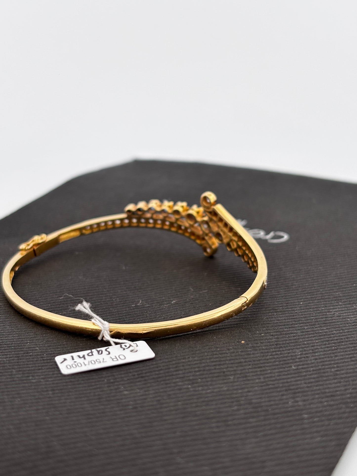 Bracelet saphir diam gold