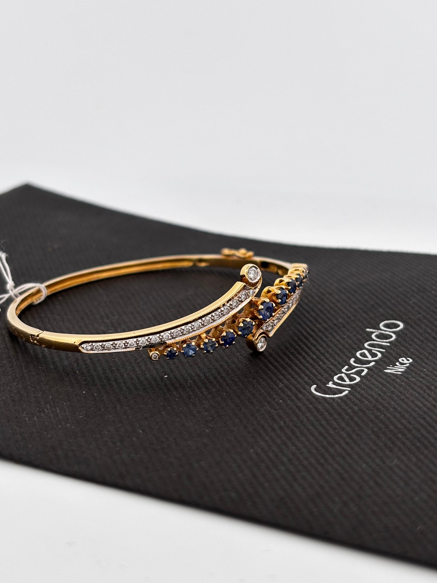 Bracelet saphir diam gold