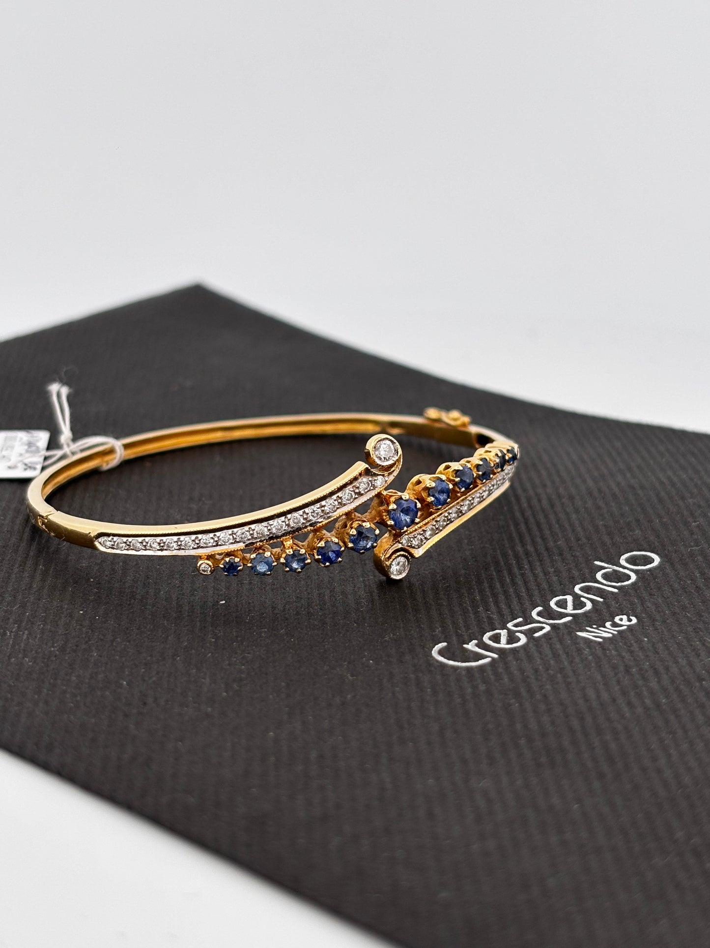 Bracelet saphir diam gold