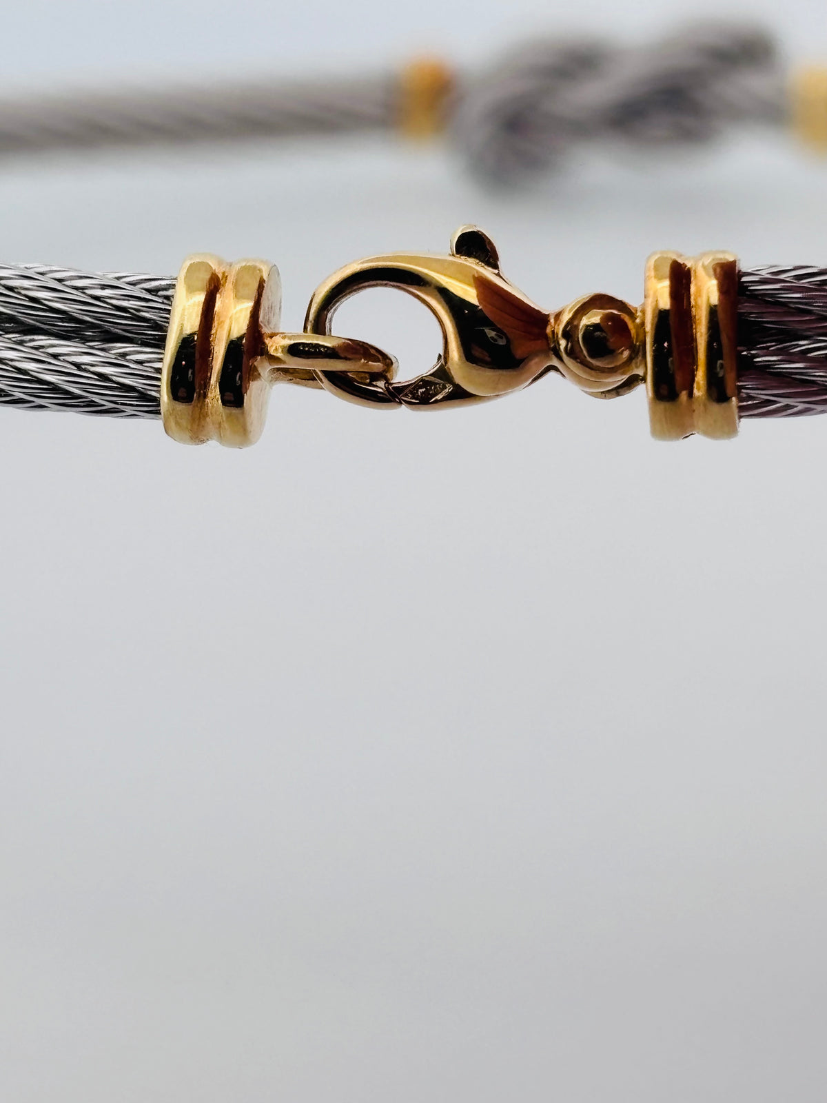 FRED Force 10 Vintage – Collier Nœud Marin en Or Jaune & Acier