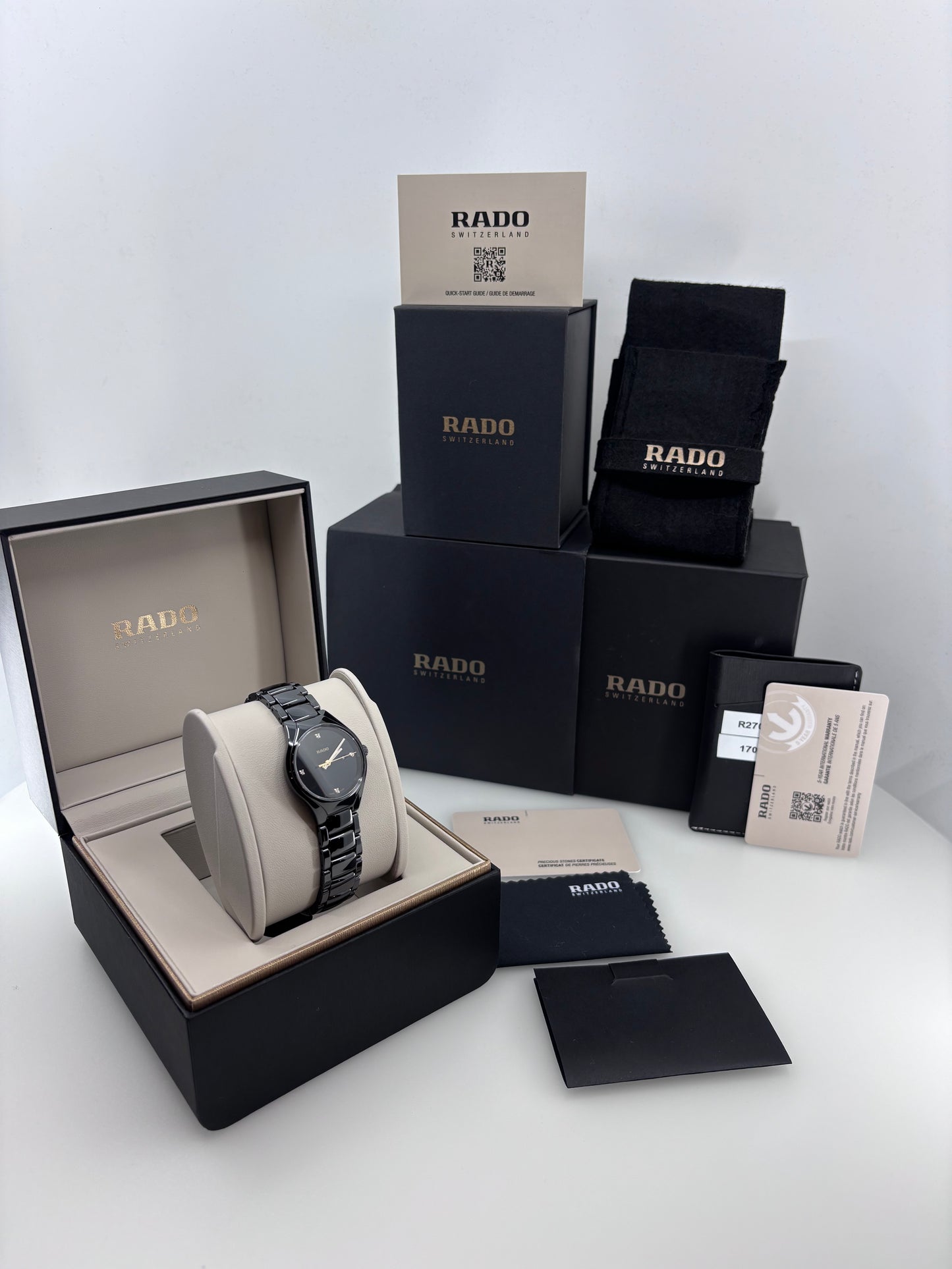 RADO – True Diamonds | Céramique noire | Diamants | Full Set 02/2026