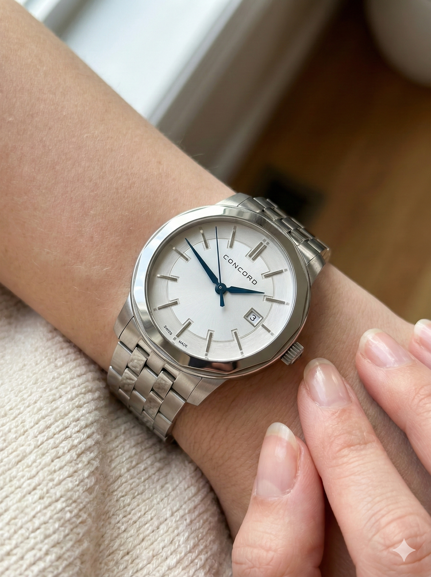 CONCORD – Bennington 31 mm | Quartz | Acier | Aiguilles bleuies