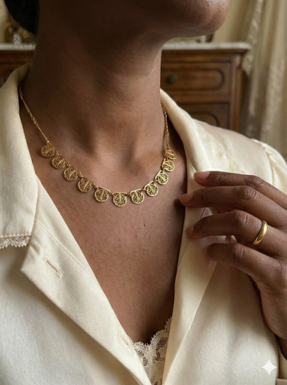 Collier Draperie Art Nouveau | Or 18K | 42 cm | 7,8 g | Circa 1900–1920