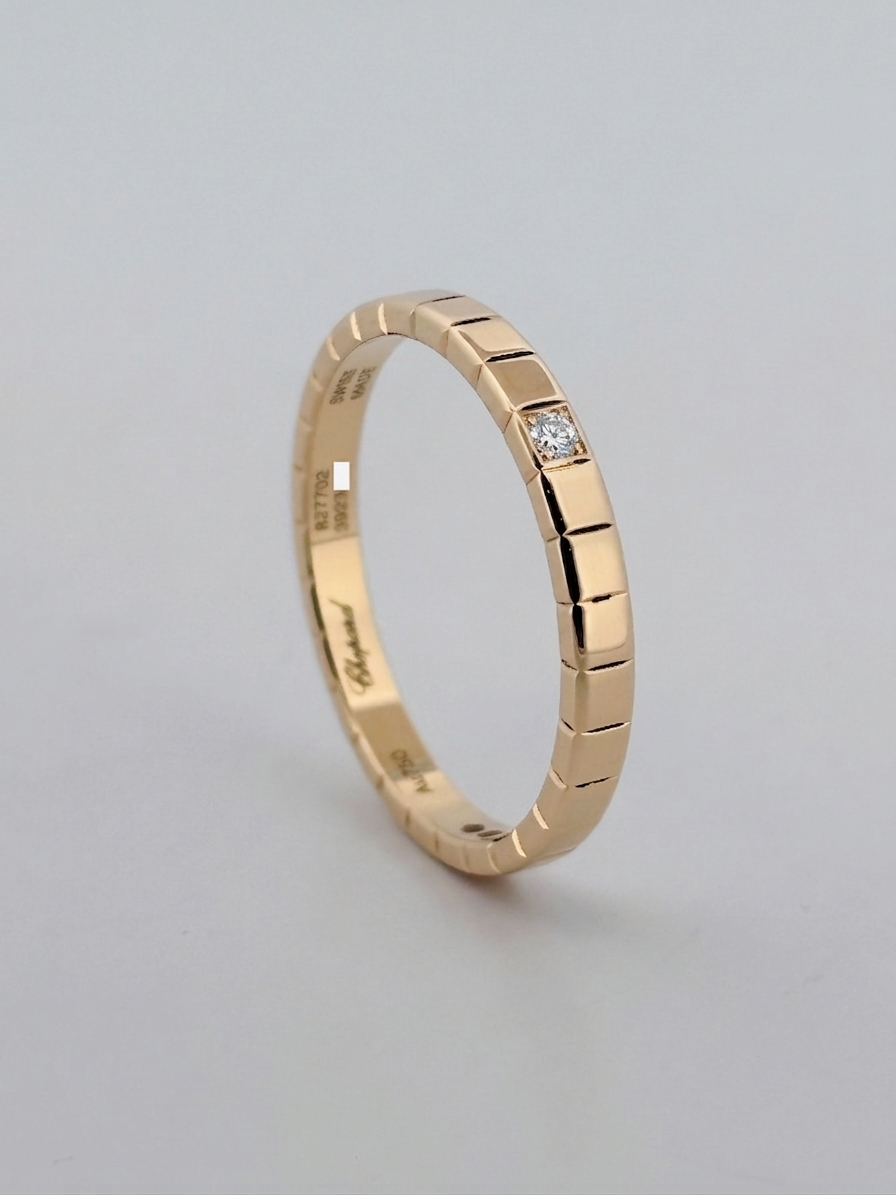 Chopard Ice Cube – Bague en Or Jaune 18K & Diamant