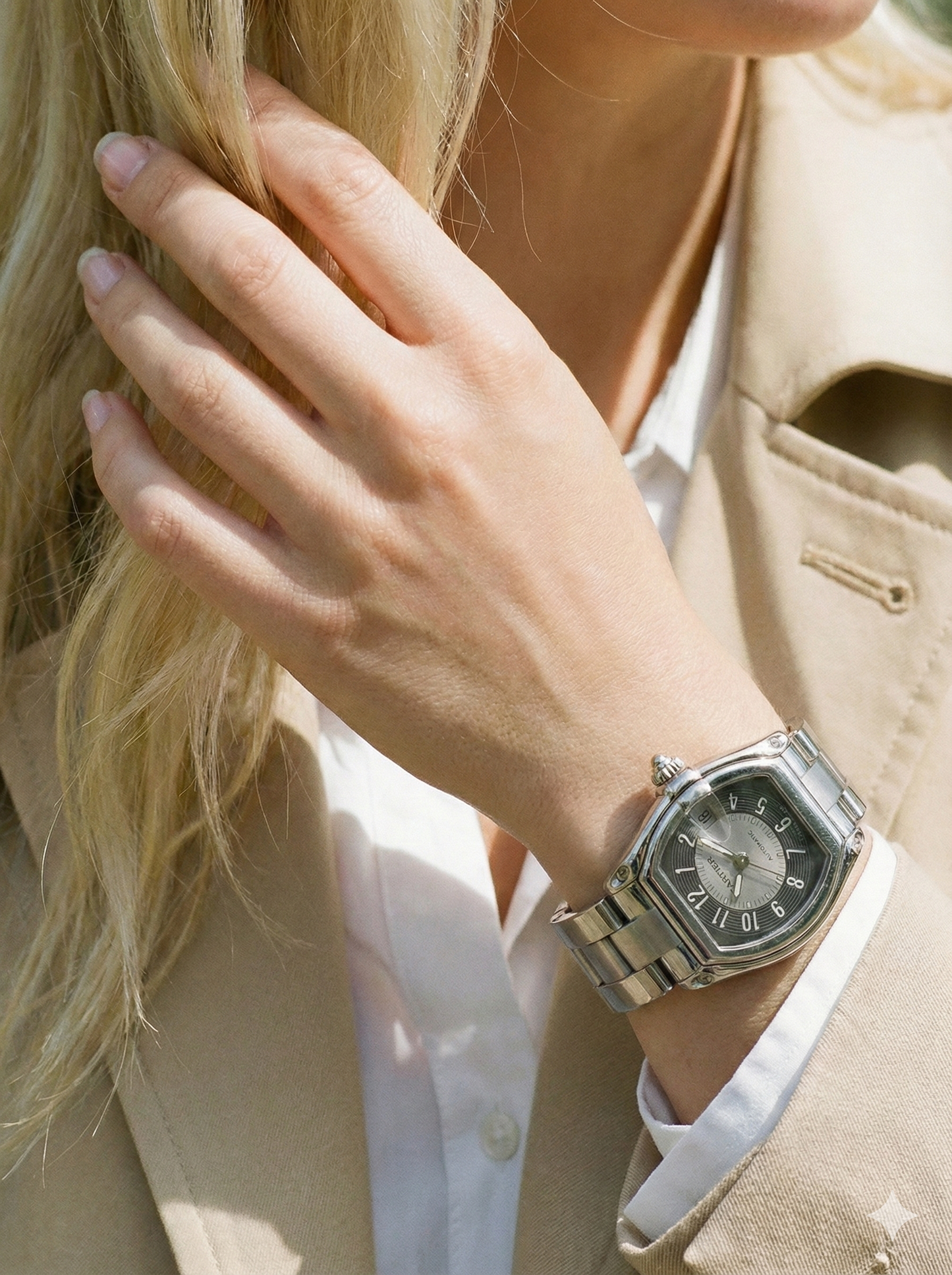 CARTIER – Roadster Automatique | Acier | Cadran gris & anthracite | Bracelet acier