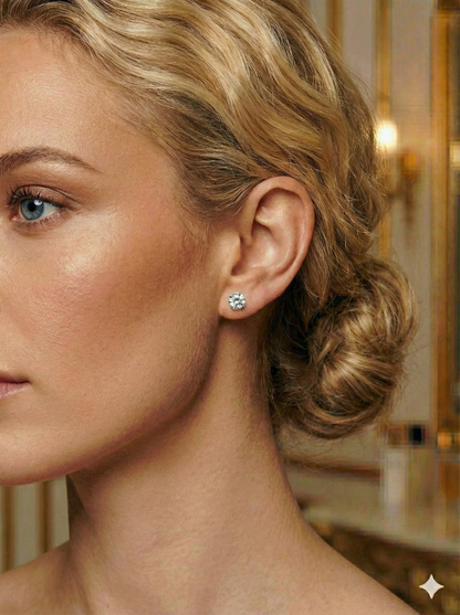 TIFFANY & Co – Boucles d’oreilles « Solitaire » | Or blanc 18K | Diamants 0,70 ct (total) | Brilliant Cut