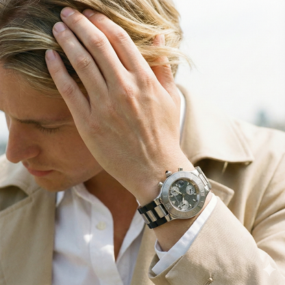 CARTIER – Must 21 Chronographe | Acier & Caoutchouc | Cadran motif double-C | 38 mm