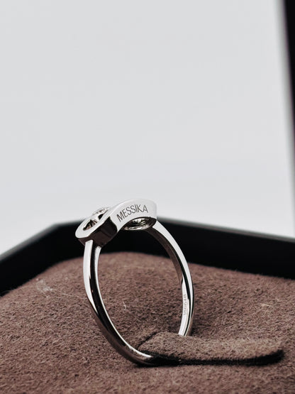 MESSIKA – Bague Move Uno Or Blanc 18K & Diamant | Taille 54 | Full Set | Neuve