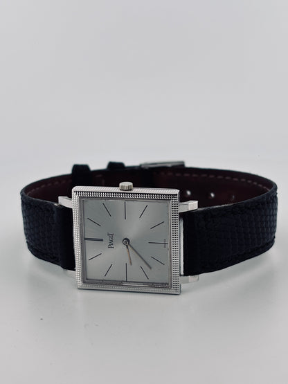 PIAGET Clou de Paris 25 mm Or Blanc 18K | Mécanique | Verre Saphir | Bracelet d’origine