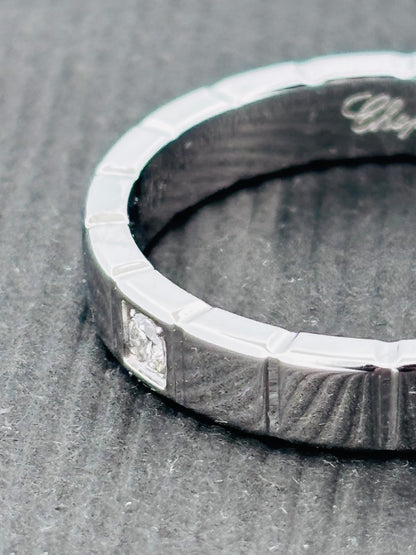 Chopard Ice Cube Bague Or Blanc 18K Diamant | Taille 62
