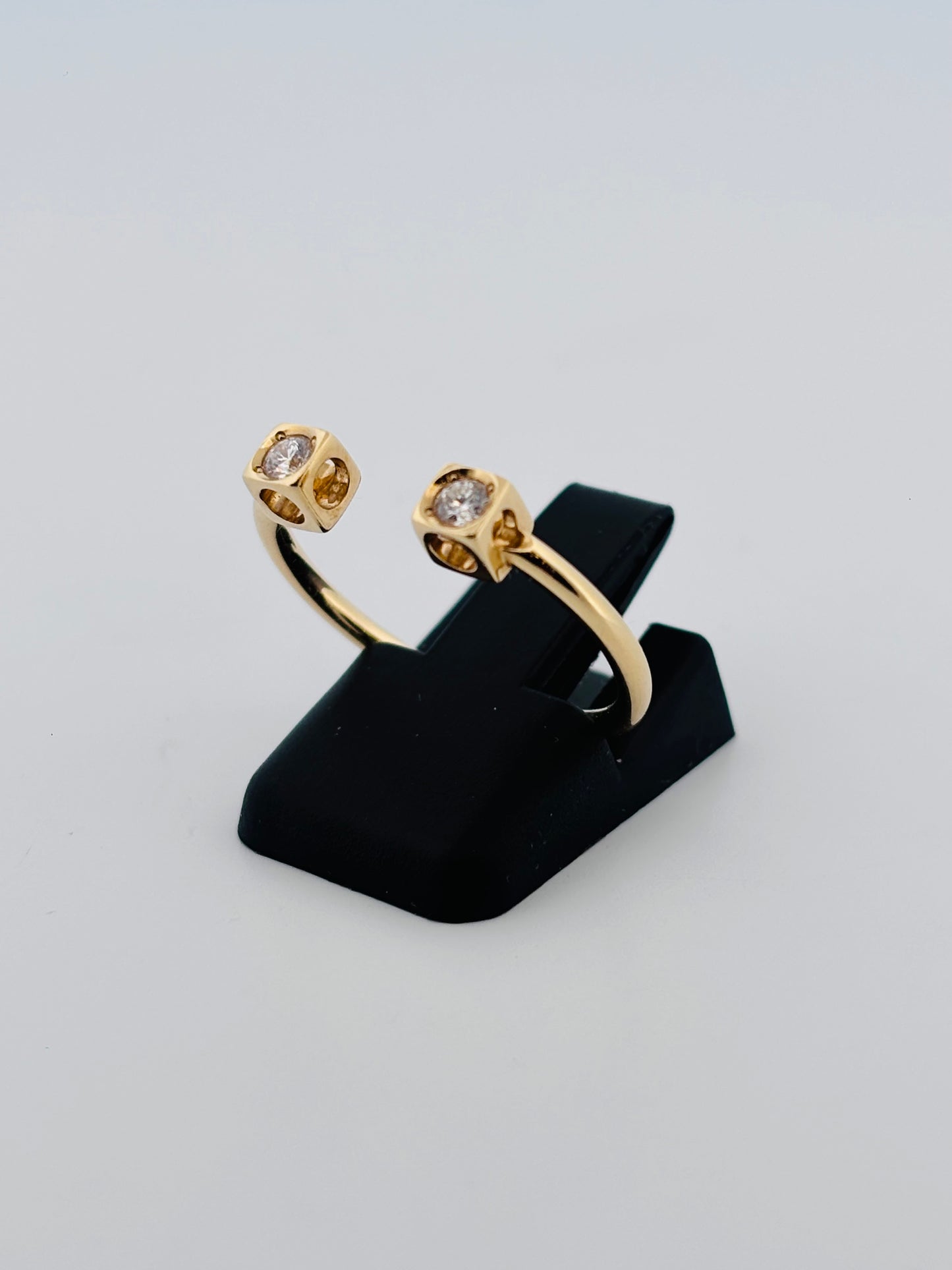 Dinh Van Cube Toi & Moi Or Jaune 18K & Diamants | Taille 52