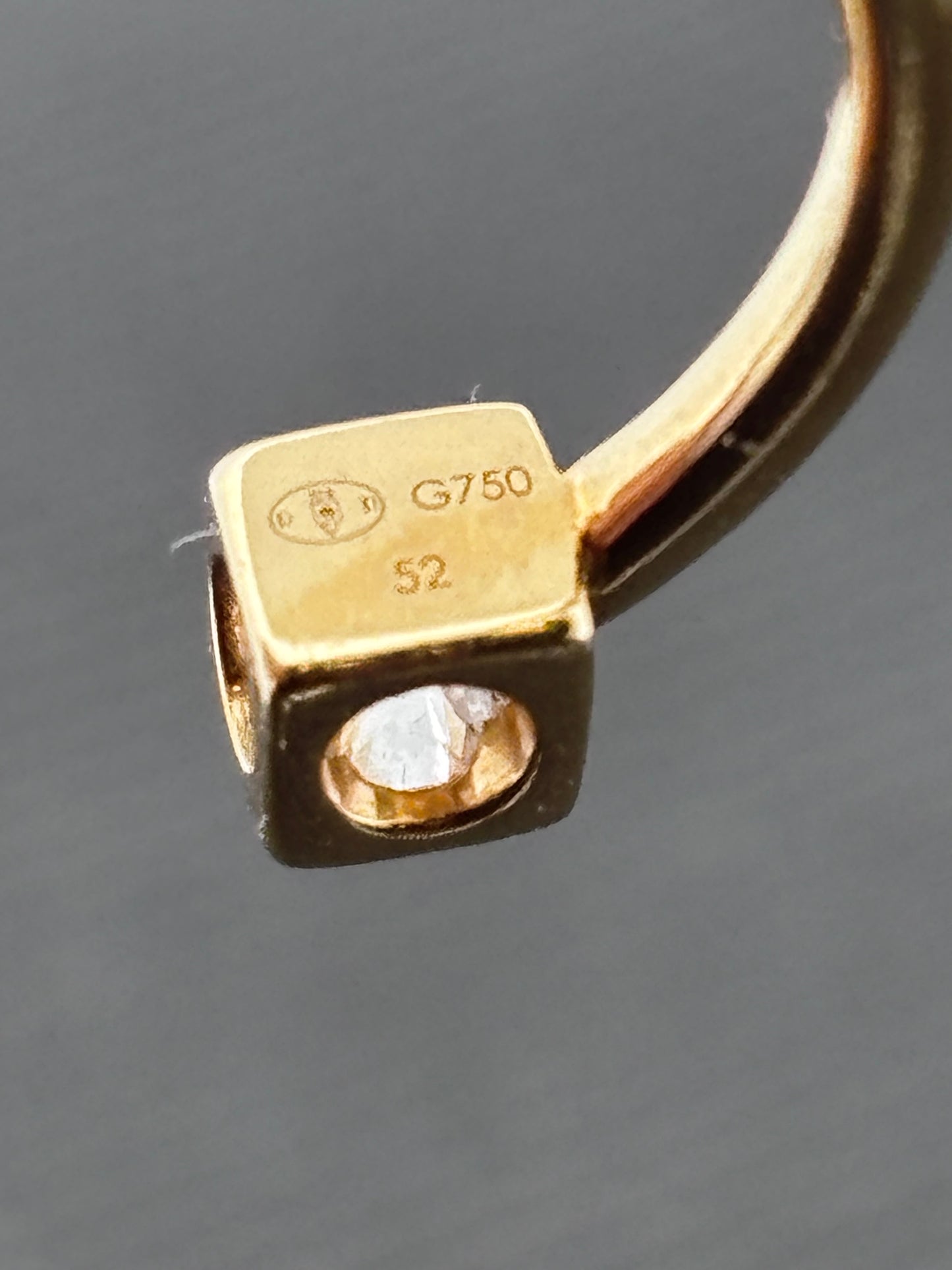 Dinh Van Cube Toi & Moi Or Jaune 18K & Diamants | Taille 52