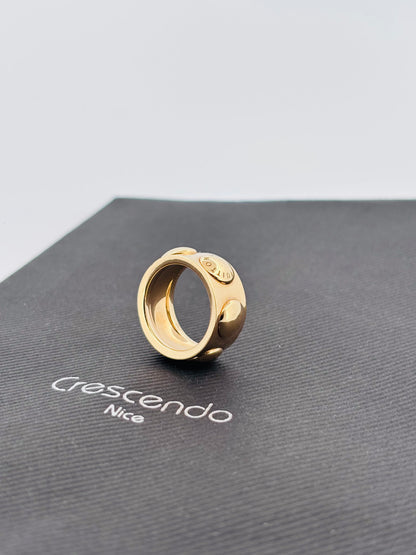 Louis Vuitton Bague Empreinte Or Jaune 18K | Taille 53