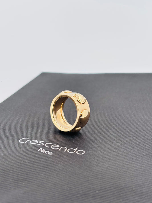 Louis Vuitton Bague Empreinte Or Jaune 18K | Taille 53