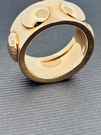 Louis Vuitton Bague Empreinte Or Jaune 18K | Taille 53