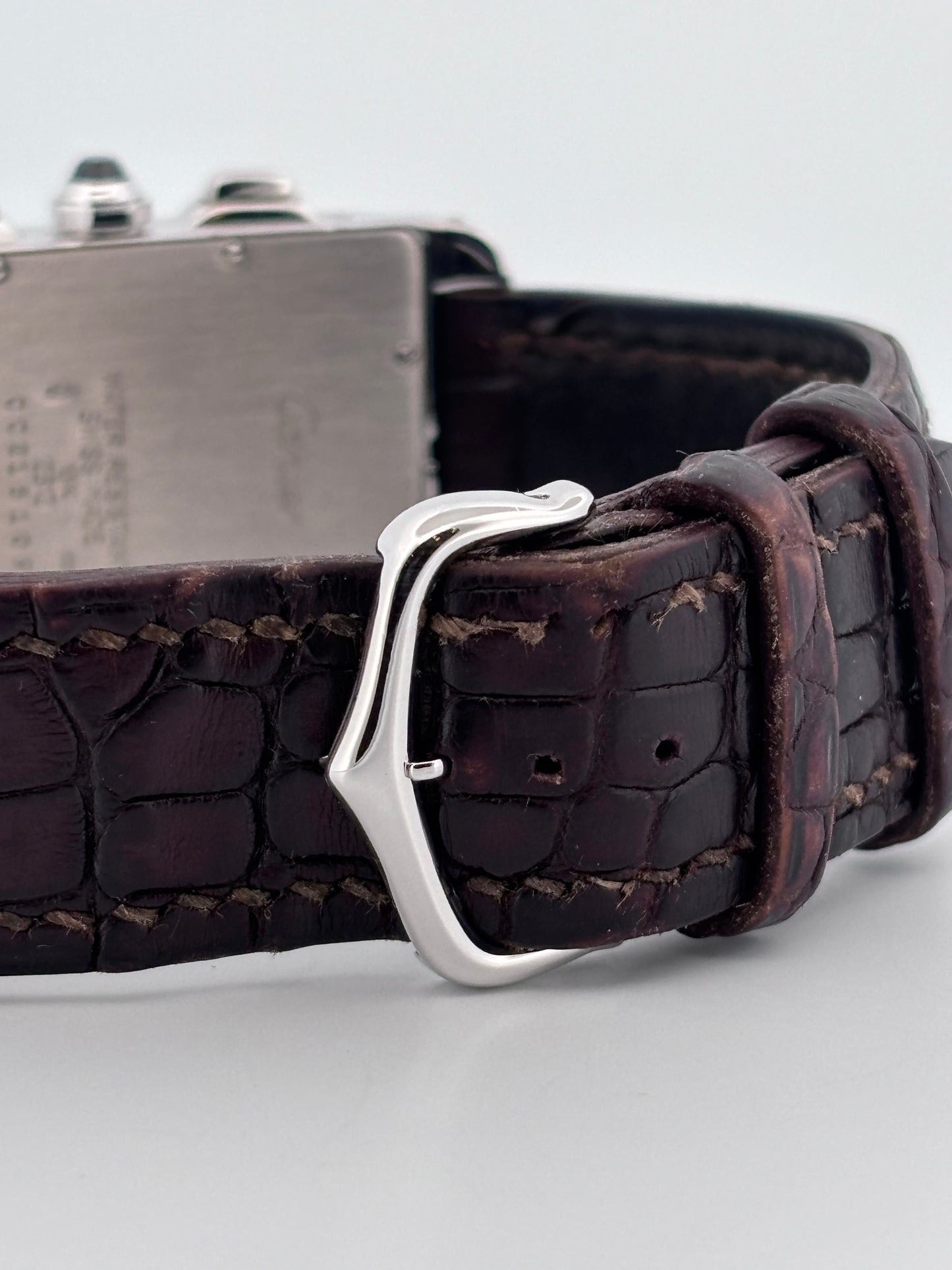 Cartier Tank Américaine Chronoflex Or Blanc 18K | Révision Cartier Complète
