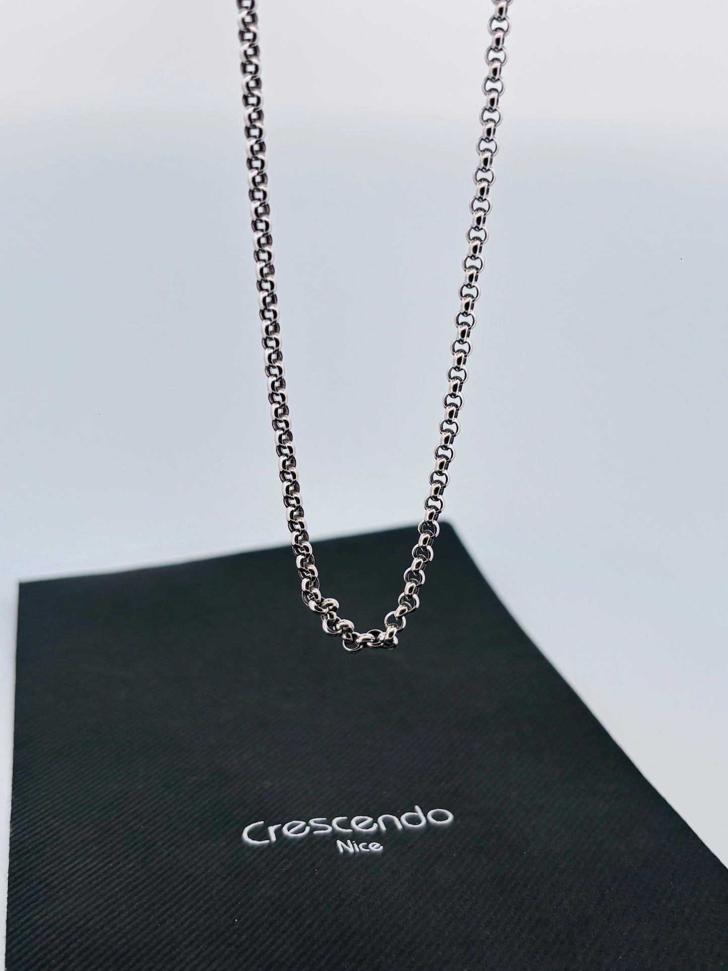 Collier Chopard Grande Maille Or Blanc 18K