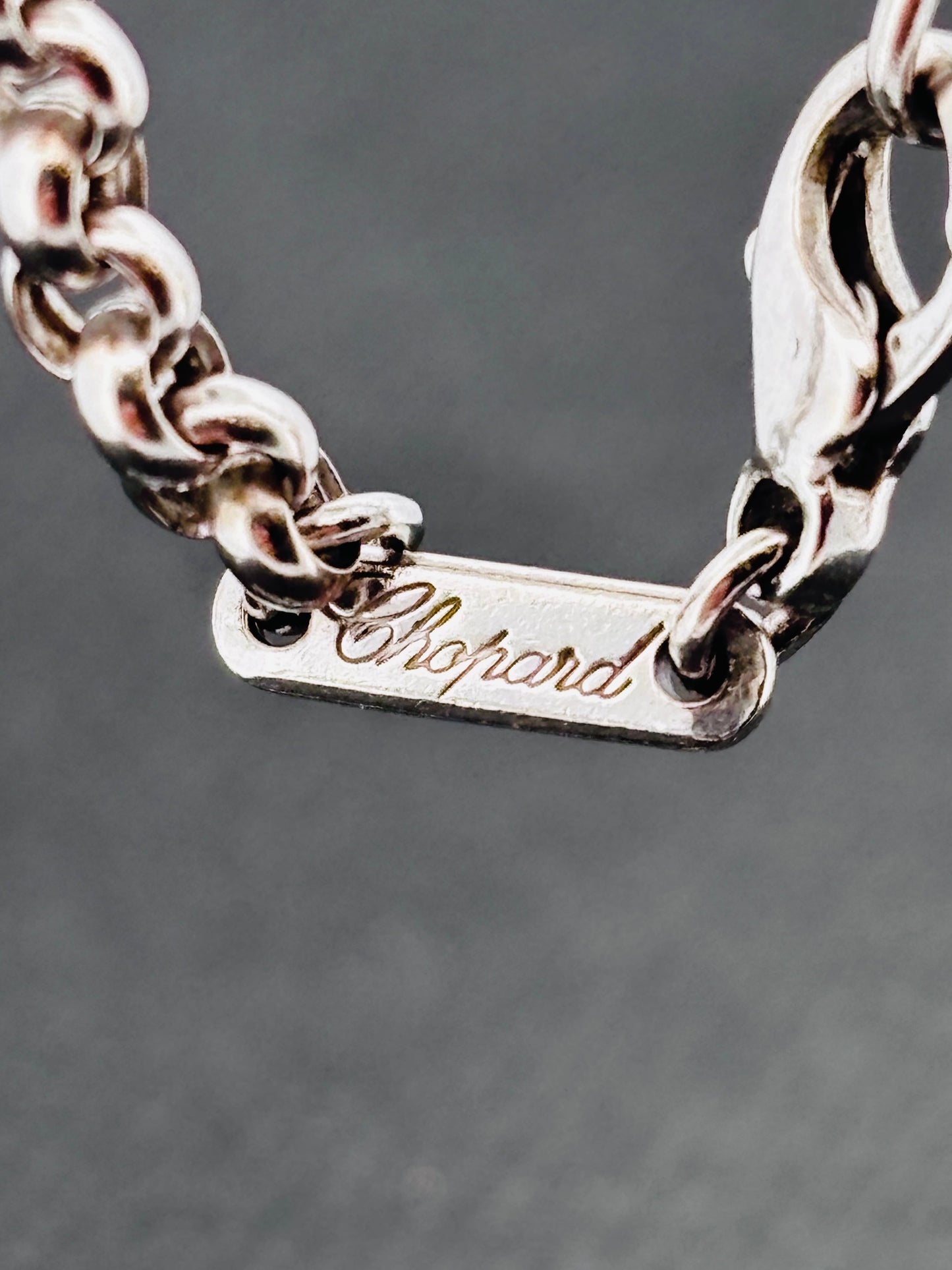 Collier Chopard Grande Maille Or Blanc 18K
