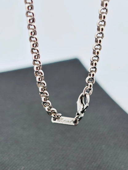 Collier Chopard Grande Maille Or Blanc 18K