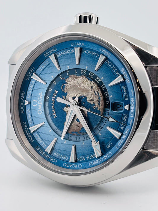 Omega Seamaster Aqua Terra Worldtimer “Summer Blue”