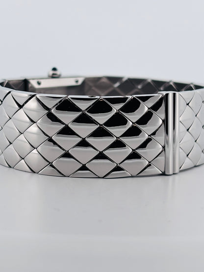 Chanel Matelassé Acier Quartz Réf. H0009