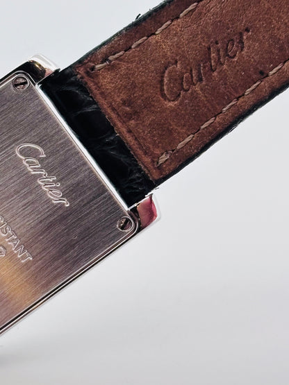 Cartier Tank Française Diamants Or Blanc 18K Réf. 2403