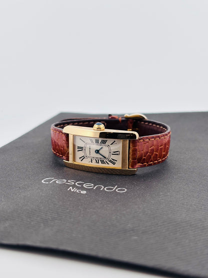 Cartier Tank Américaine Petit Modèle Or Jaune 18K Réf. 1710