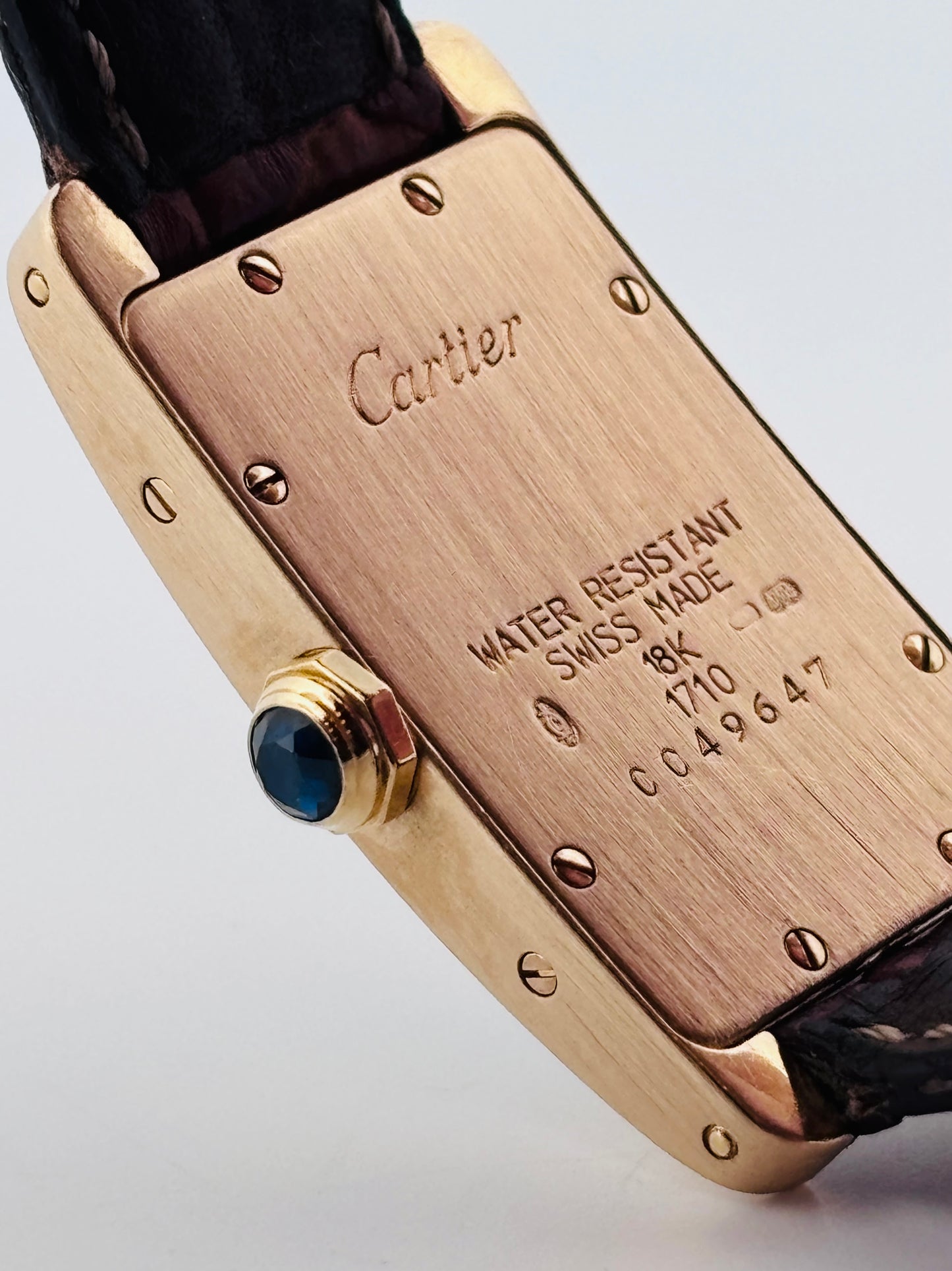 Cartier Tank Américaine Petit Modèle Or Jaune 18K Réf. 1710