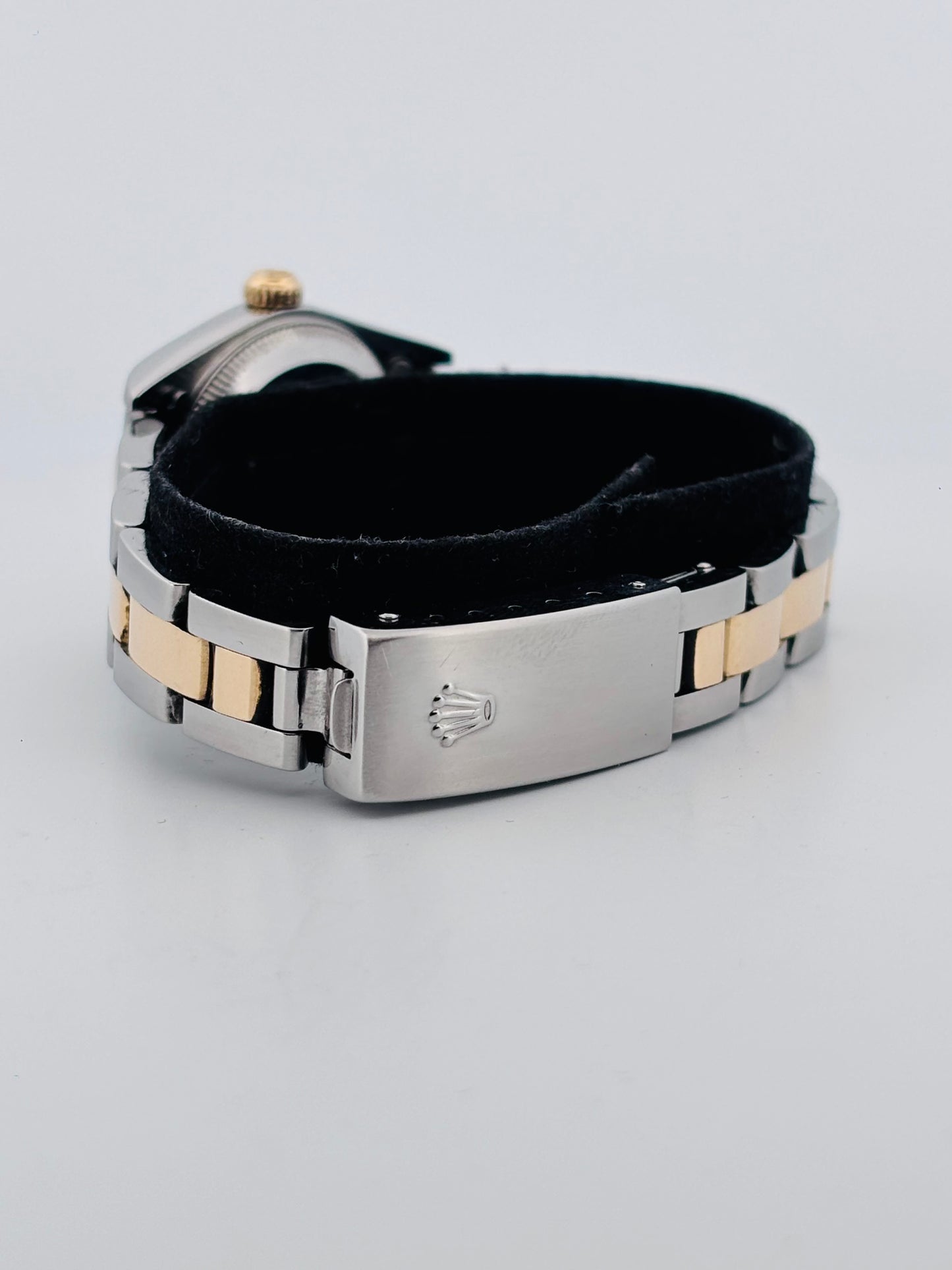 Rolex Oyster Perpetual Lady Date 24 mm Or & Acier Cadran Bleu