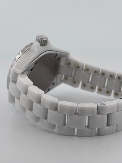 Chanel J12 33 mm Céramique Blanche & Diamants Réf. H0967