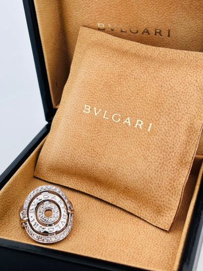 Bvlgari Bvlgari Diamond Ring 18K White Gold Size 50