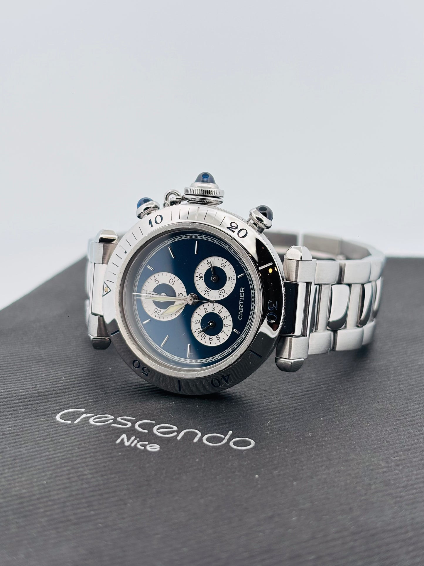 Cartier Pasha Chronoreflex 35 mm Quartz Acier Ref. 1352-1