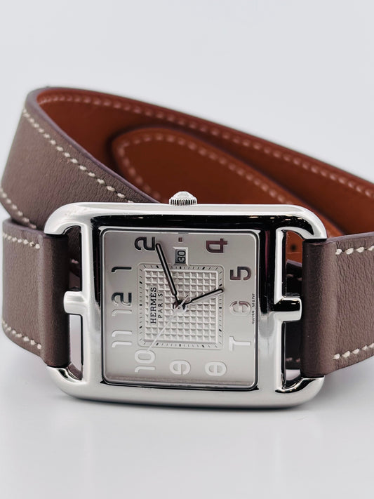 Hermès Cape Cod GM Tonneau Acier Quartz Ref. CC2.710