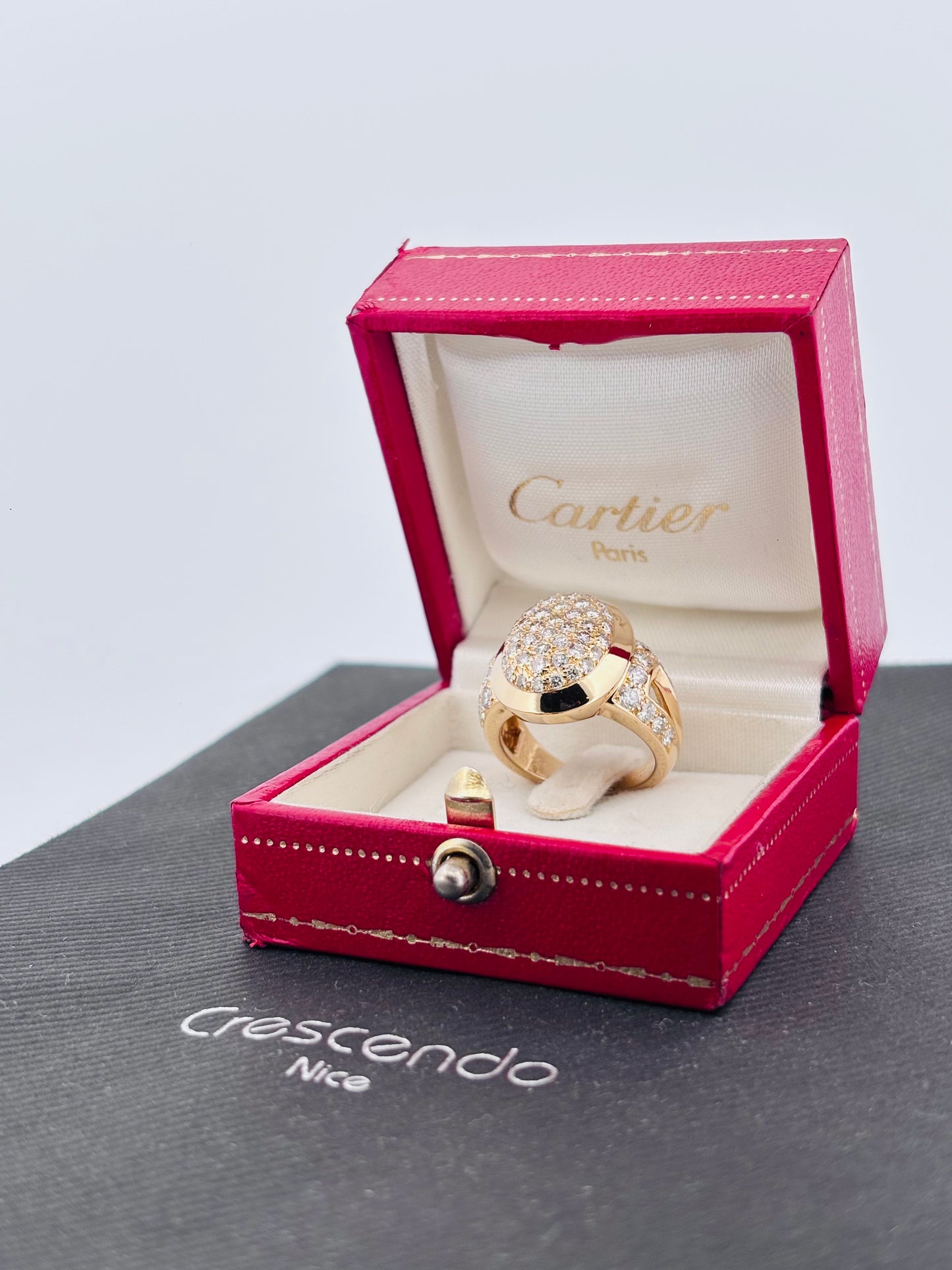 Cartier Vintage Diamond Ring in 18K Yellow Gold
