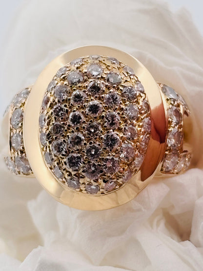 Cartier Vintage Diamond Ring in 18K Yellow Gold