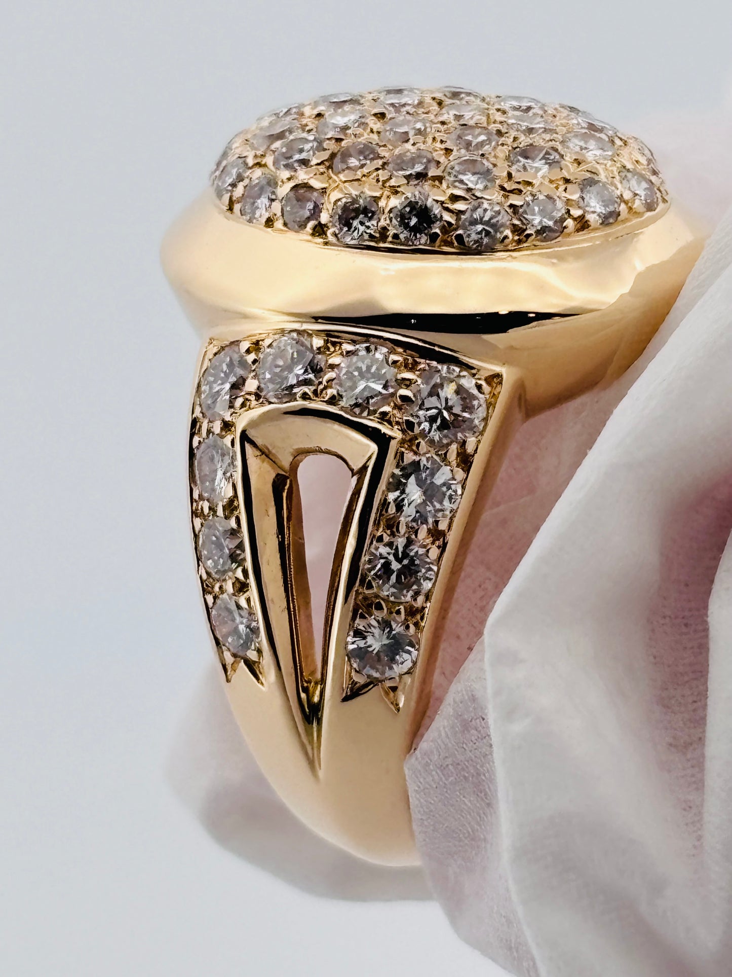 Cartier Vintage Diamond Ring in 18K Yellow Gold
