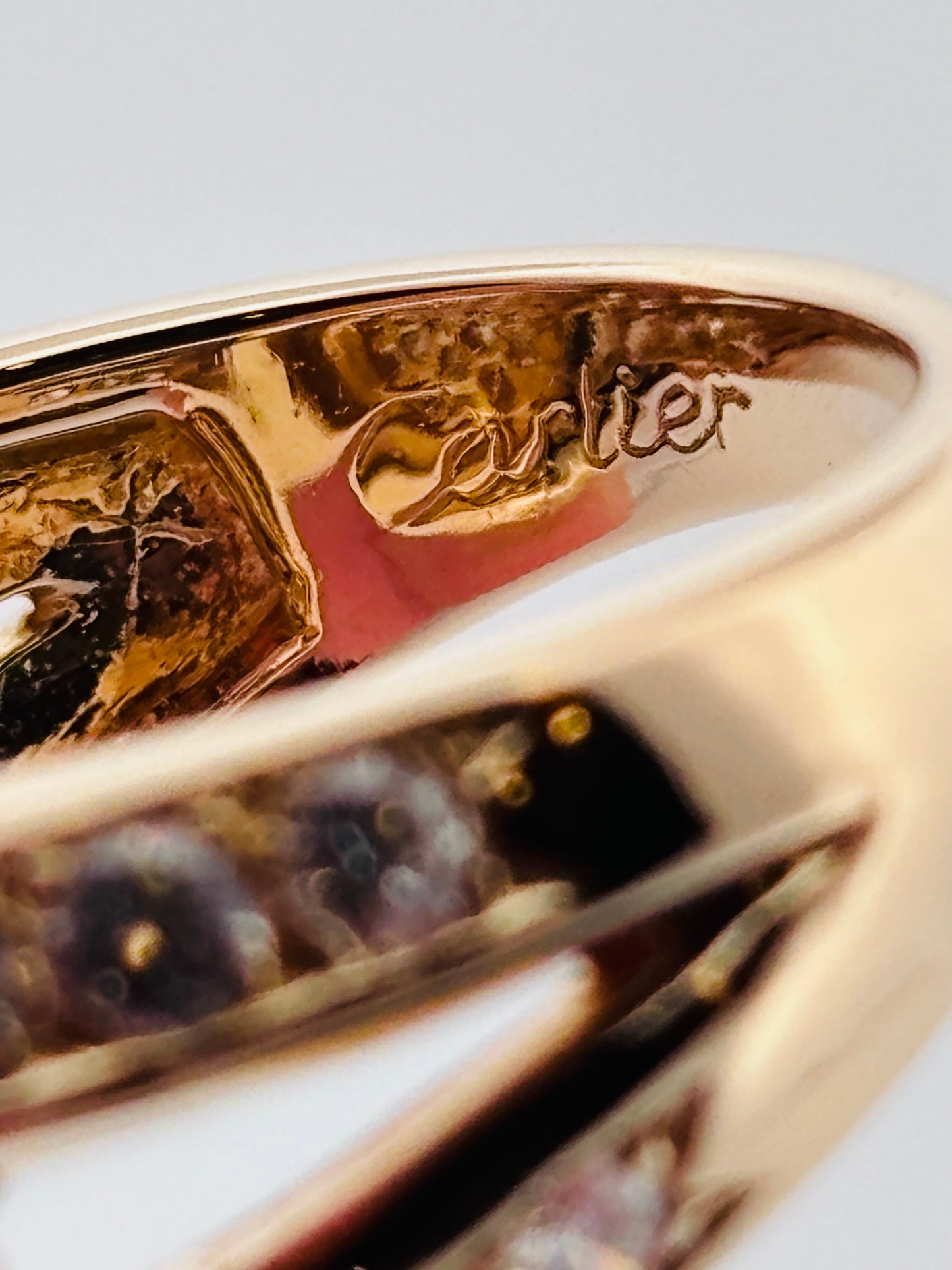 Cartier Vintage Diamond Ring in 18K Yellow Gold