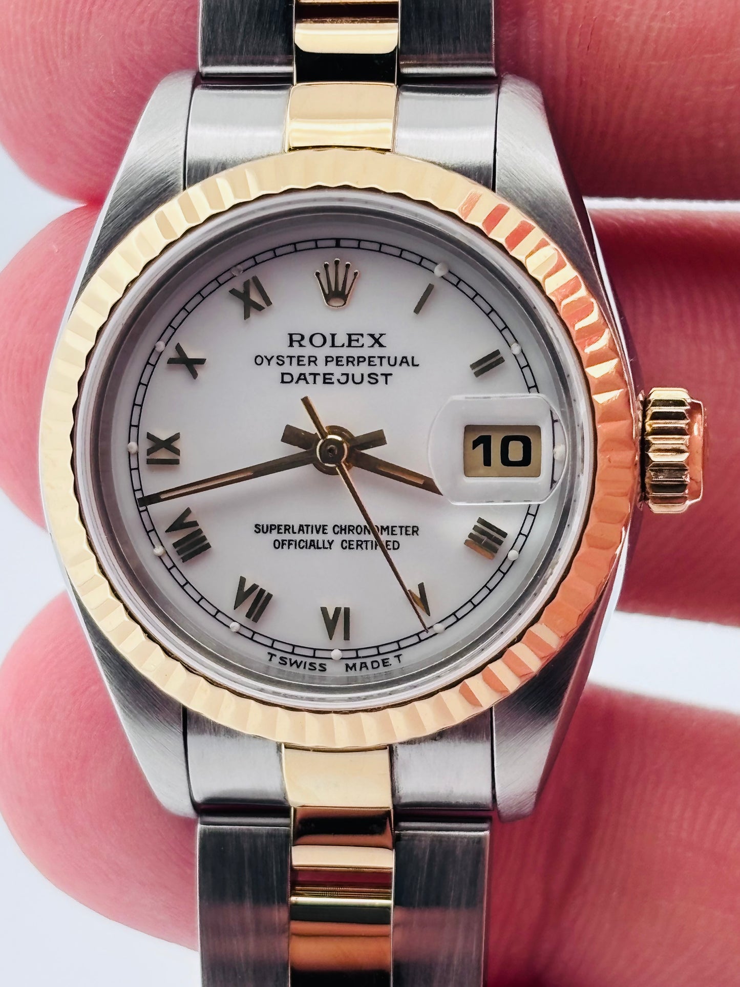 Rolex Lady-Datejust 26 White Roman Dial – Ref. 69173