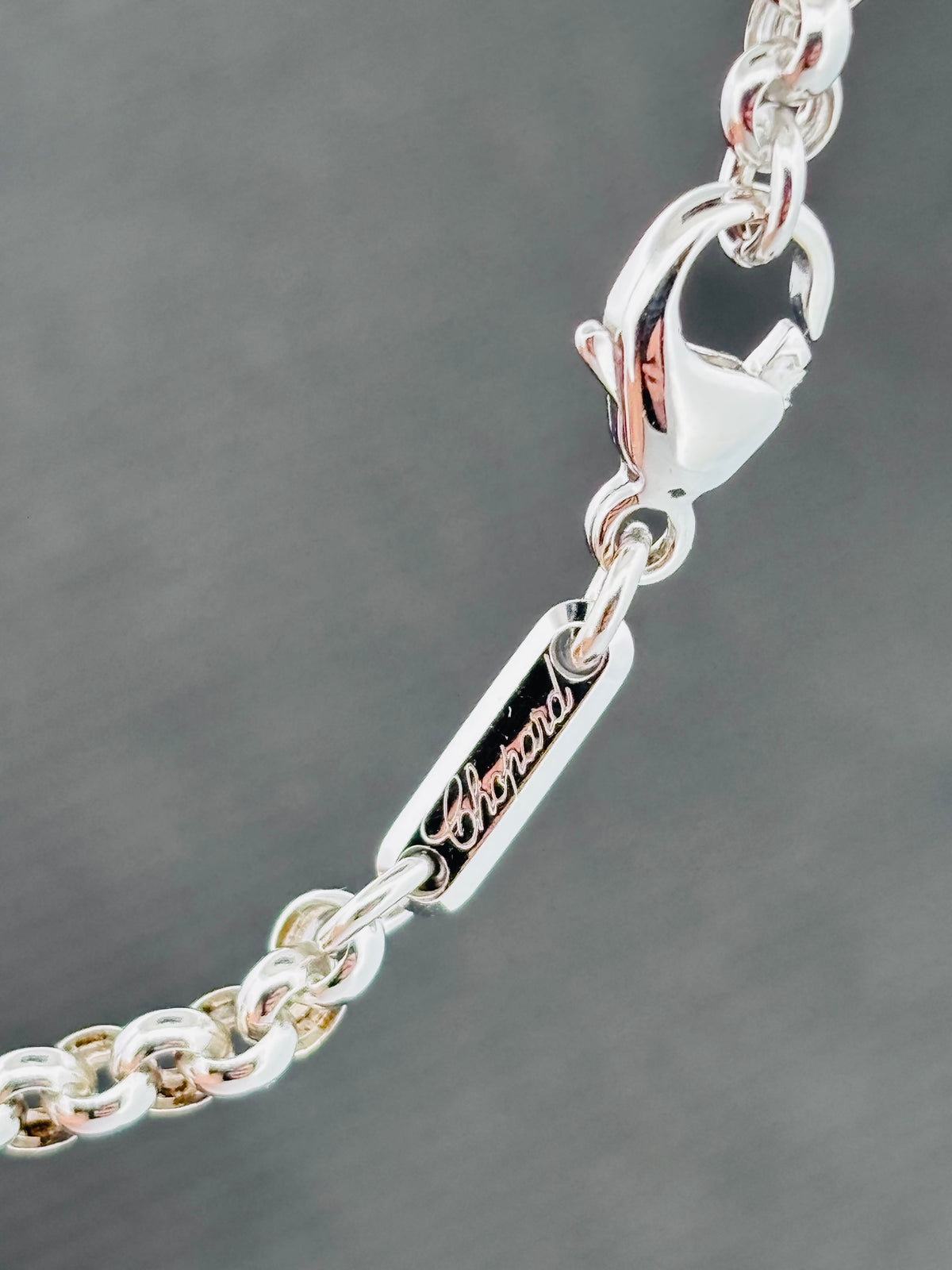 Chopard Chaîne Grande Maille en Or Blanc