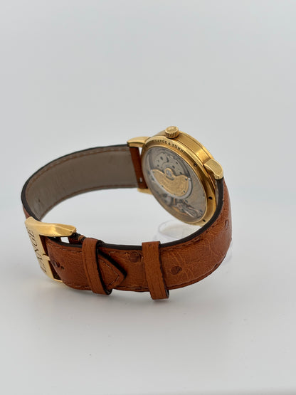 A. LANGE & SÖHNE | SAXONIA Automatik réf. 118.270 | Or jaune 18k | Cadran champagne